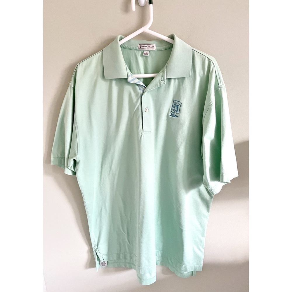 Peter Millar Sawgrass golf polo shirt sz L TPC
